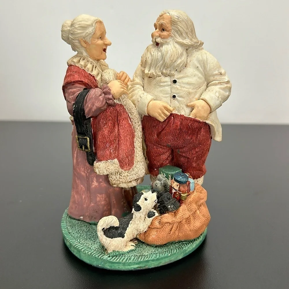 Vtg Hand Painted Deluxe Santa Claus Figurine 90’s Seasonal Specialties Co‎